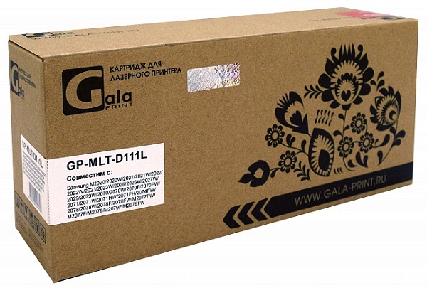

Картридж GalaPrint GP_MLT-D111L_New chip для принтеров Samsung Xpress SL-M2020/SL-M2071 (для аппаратов, выпущенных после 01.07.2017) 1800 копий, GP_MLT-D111L_New chip
