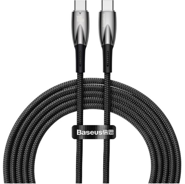 

Кабель интерфейсный Baseus CADH000801 Glimmer 2m Black, CADH000801
