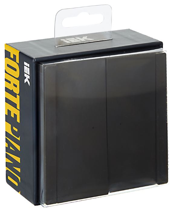 

Выключатель двухклавишный с подсветкой IEK FP-V20-1-10-1-K03 FORTE&PIANO 10А FP306 серый, FP-V20-1-10-1-K03