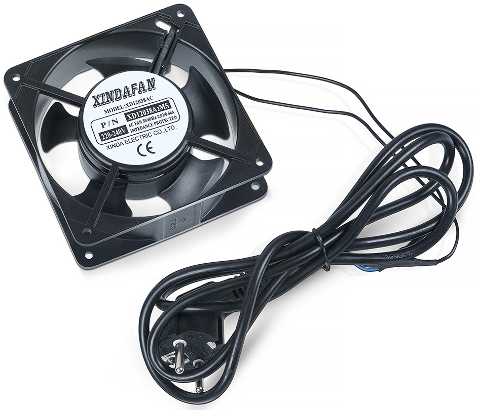 

Вентилятор Cabeus XD12038A2 (FD1238A2) для установки в настенные шкафы серии SH-05F, 220В, 120*120*38mm, XD12038A2