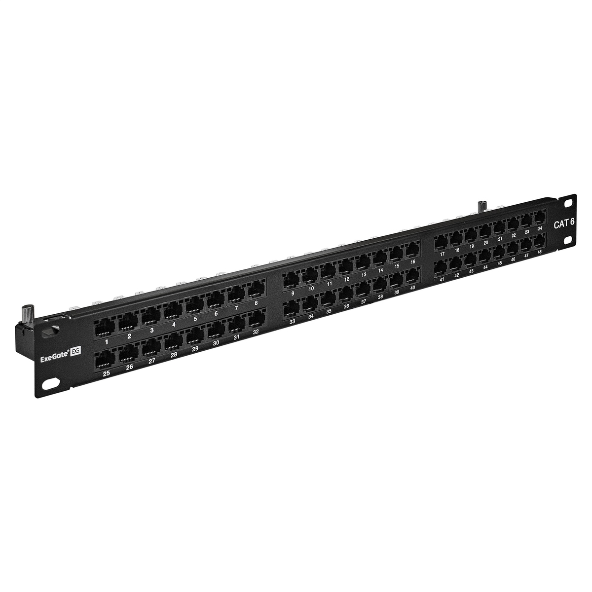 

Патч-панель Exegate EPPHD-19-48-8P8C-C6-110D EX281082RUS (19", UTP, 48 port, cat.6, KRONE&110(dual IDC), 1U, RoHS, с кабельным органайзером, Black, RT, EPPHD-19-48-8P8C-C6-110D