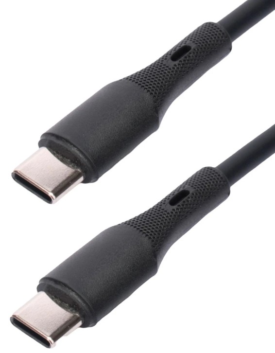 

Кабель интерфейсный USB 2.0 Cablexpert CC-USB2S-CMCM-1M-BK Type-C/Type-C, 3А, 65Вт, PD/QC3.0, силиконовый, 24 AWG, медь, 1м, черный, пакет, CC-USB2S-CMCM-1M-BK