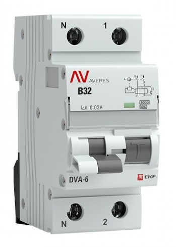 фото Автомат дифференциальный EKF rcbo6-1pn-32B-30-a-av в Самаре