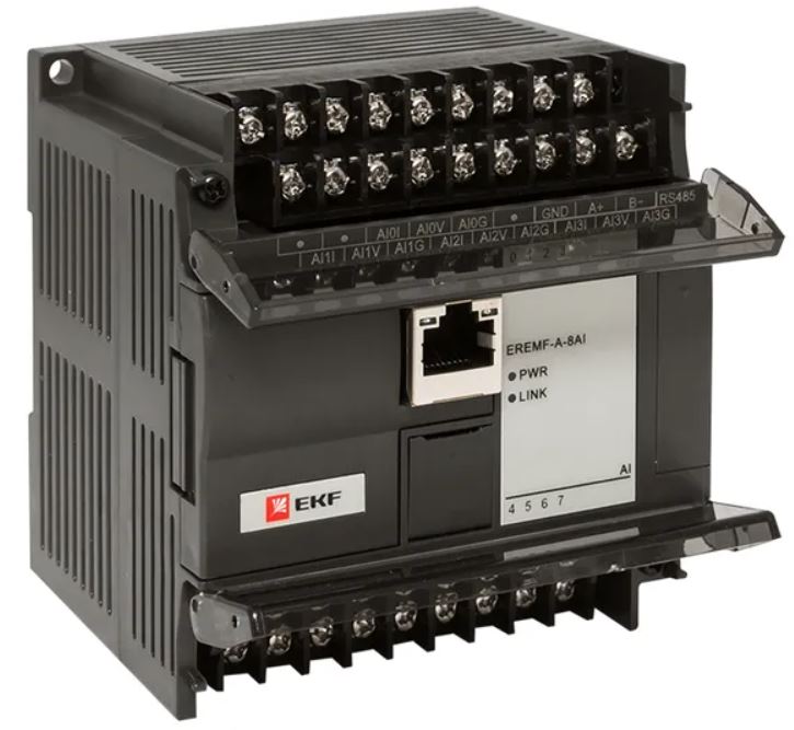 

Модуль аналогового ввода EKF EREMF-A-8AI EREMF 8 PRO-Logic, EREMF-A-8AI