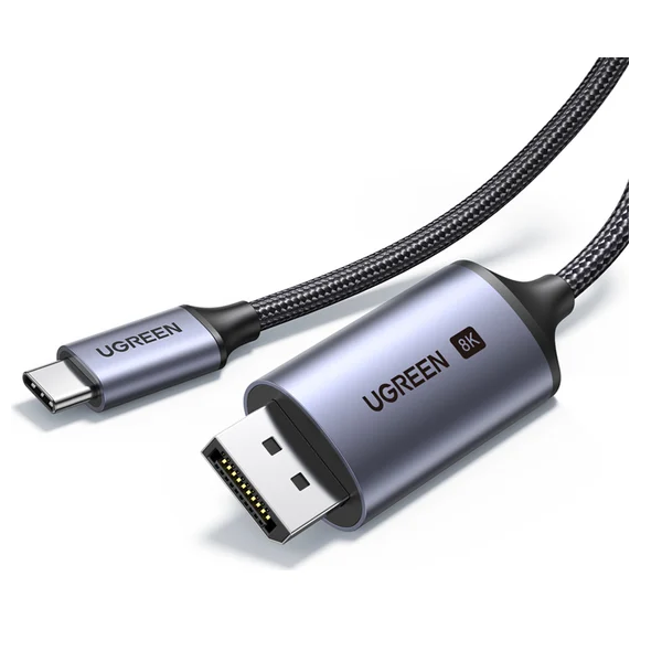 

Кабель UGREEN CM556 25839_ USB-C to DisplayPort Cable (8K), 3м, серебристый, CM556