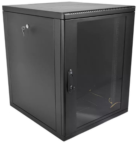 

Шкаф настенный 19", 15U ЦМО ШРН-М-15.500-9005 телекоммуникационный разборный (600 × 520) съемные стенки, дверь стекло, цвет черный, ШРН-М-15.500-9005