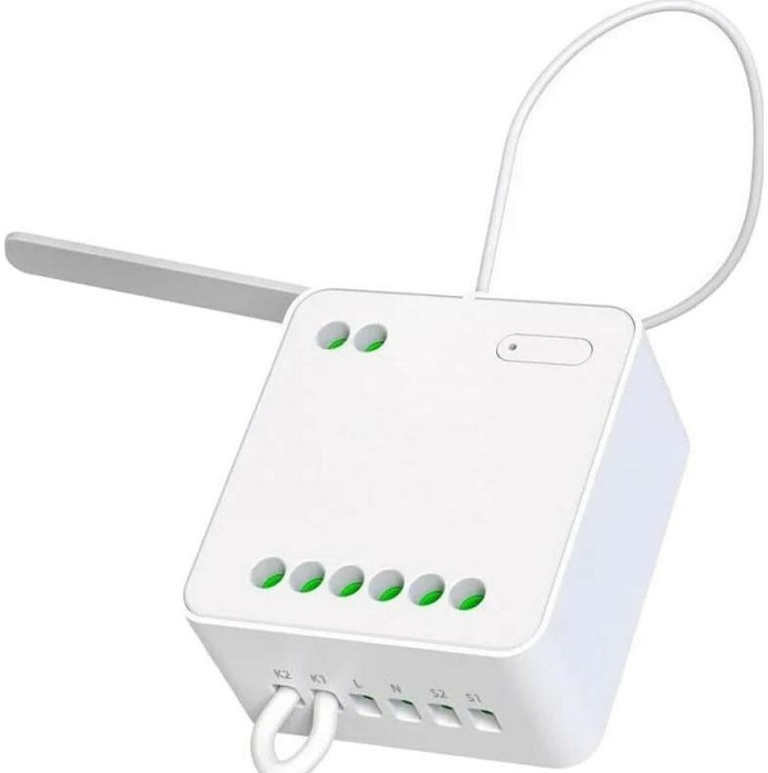 

Реле Xiaomi Yeelight Smart Dual Control Module YZNE0220001WTGL умное, двухканальное, белое, Yeelight Smart Dual Control Module