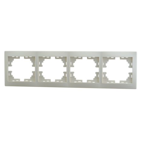 Изображение товара Горизонтальная рамка Lezard Mira для выключателей и розеток 4 поста