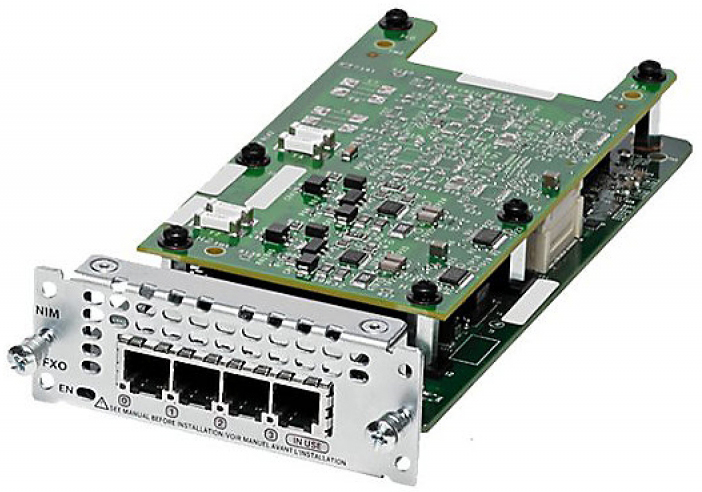 

Модуль расширения Cisco NIM-4FXO 4-port Network Interface Module - FXO (Universal), NIM-4FXO