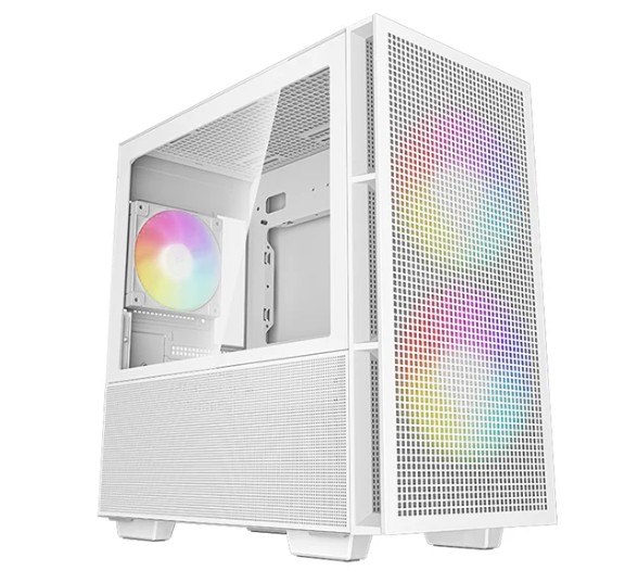 

Корпус mATX Deepcool CH360 WH белый, без БП, с окном из закаленного стекла, USB Type-C, USB 3.0, audio, CH360 WH