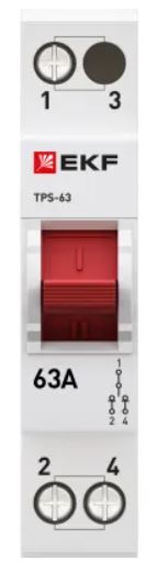 

Переключатель EKF TPS163 1P 63А PROXIMA, TPS163