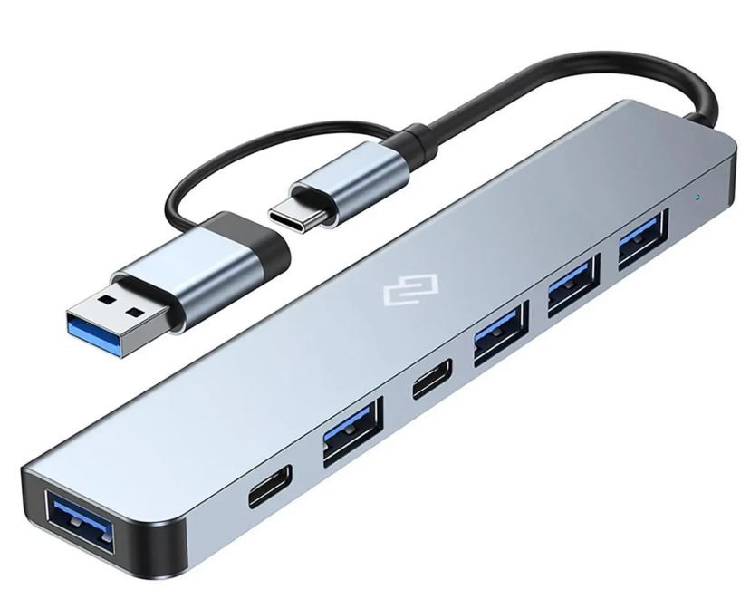 

Док-станция Digma DHUB-7USB-AC 7порт. черный, DHUB-7USB-AC