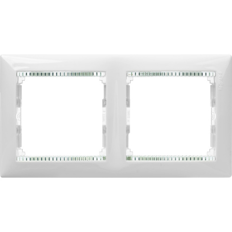 Изображение товара Рамка Legrand 774462 серия Valena без вставки 2 поста вертикальная и горизонтальная ориентация