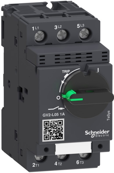 Изображение товара Автоматический выключатель Schneider Electric GV2L05 690 В 1 А магнитный