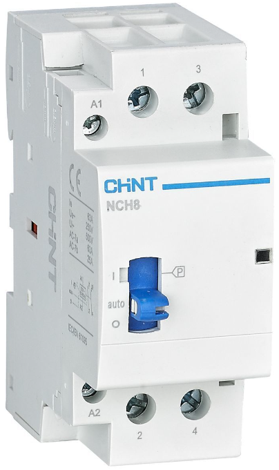 

Контактор модульный CHINT 257400 NCH8-16M/20, AC 220-240В, 50/60Гц, ручное управление, 257400