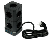 фото Сетевой фильтр Cablexpert TWR-9-U4-W-2