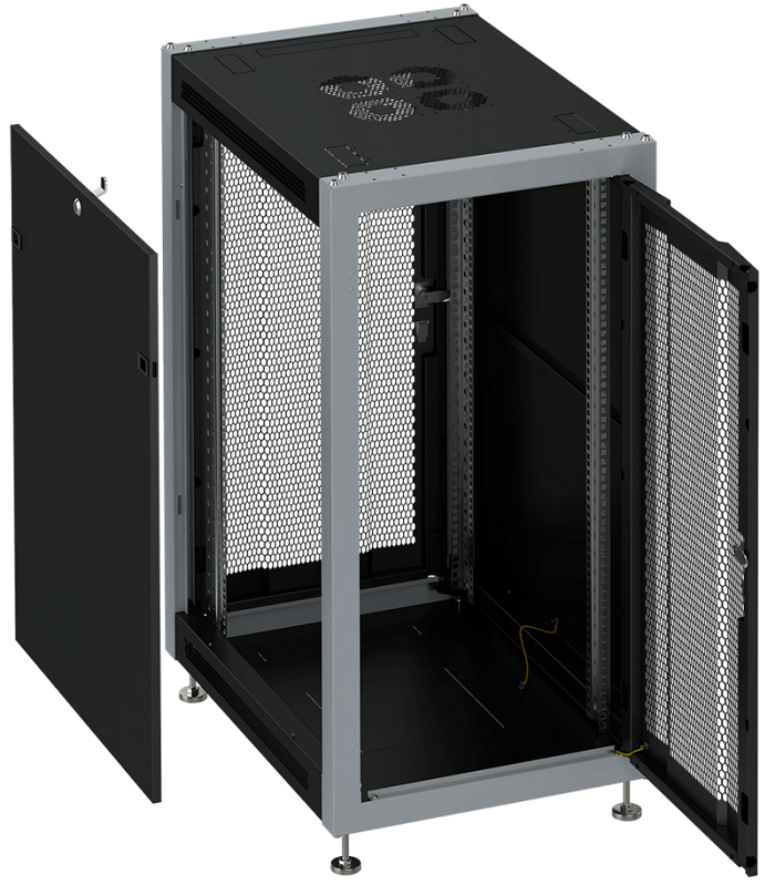 

Шкаф напольный 19", 22U SYSMATRIX SL 6622.933 600x600x1100mm (ШхГхВ) передняя дверь перфорированная, задняя дверь перфорированная, поворотная ручка с, SL 6622.933