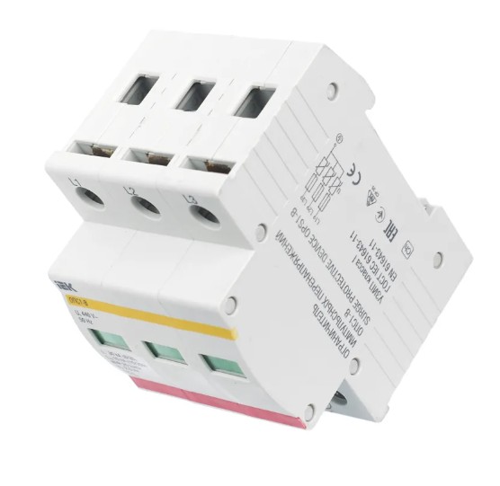 

Ограничитель IEK MOP20-3-B перенапряжения ОПС1-B 3P, MOP20-3-B