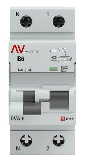 фото Автомат дифференциальный EKF rcbo6-1pn-6B-100-a-av в Красноярске