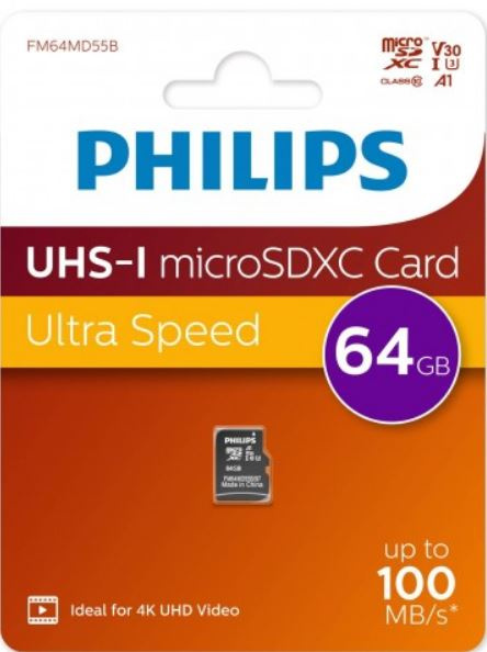фото Карта памяти MicroSDXC 64GB Philips FM64MD55B/97 в Омске