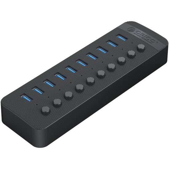 

Концентратор Orico ORICO-CT2U3-10AB-EU-BK-BP 10*USB-A 3.0, вход USB-A 3.0, черный, ORICO-CT2U3-10AB-EU-BK-BP