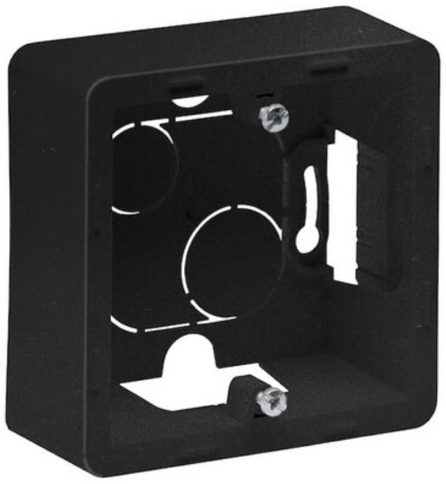 

Коробка Legrand 673983 Inspiria антрацит накладного монтажа - 1 пост, 673983