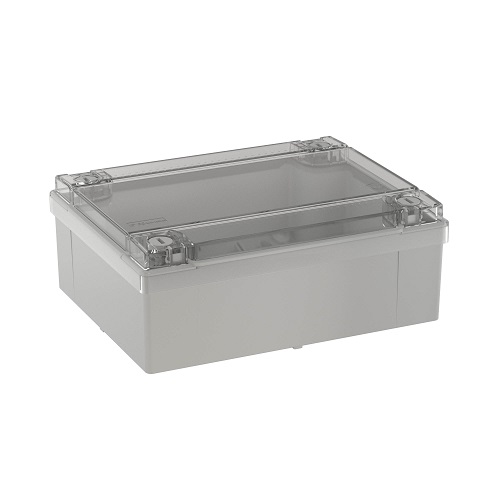 

Коробка распределительная DKC 54220 с гладкими стенками, прозрачная, IP56, 240х190х90мм, "Express", 54220