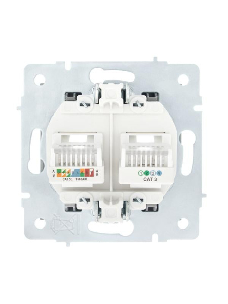 фото Розетка компьютерная+телефонная Lezard 742-3588-143 в Екатеринбурге