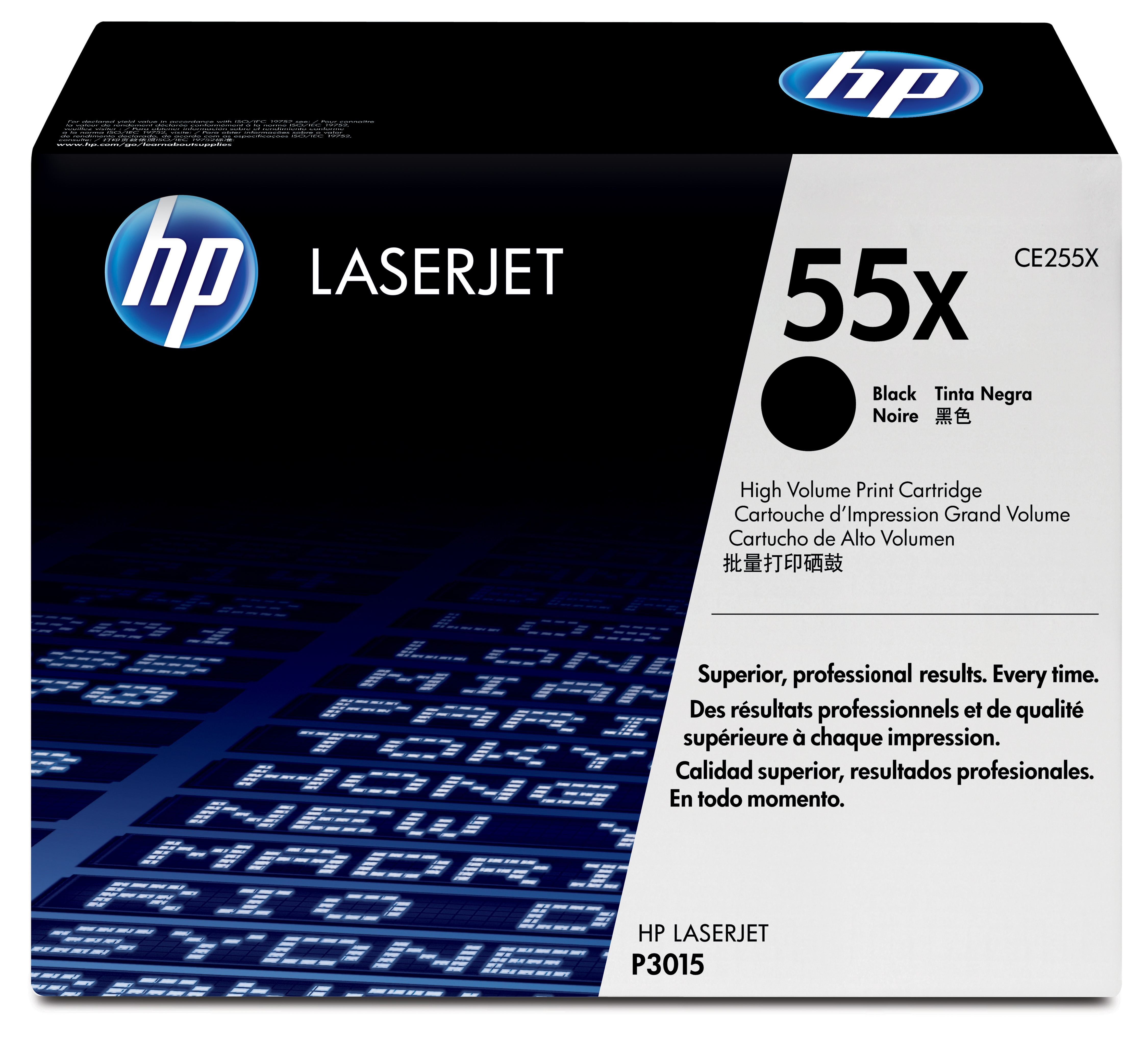

Картридж HP 55X CE255X для принтера LaserJet P3015/M525f 12500 стр, 55X