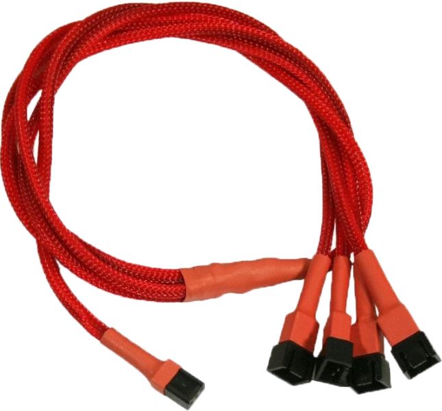

Разветвитель Nanoxia NX34A60R для вентиляторов 3-pin в 4 х 3-pin, 60 см, красный, NX34A60R