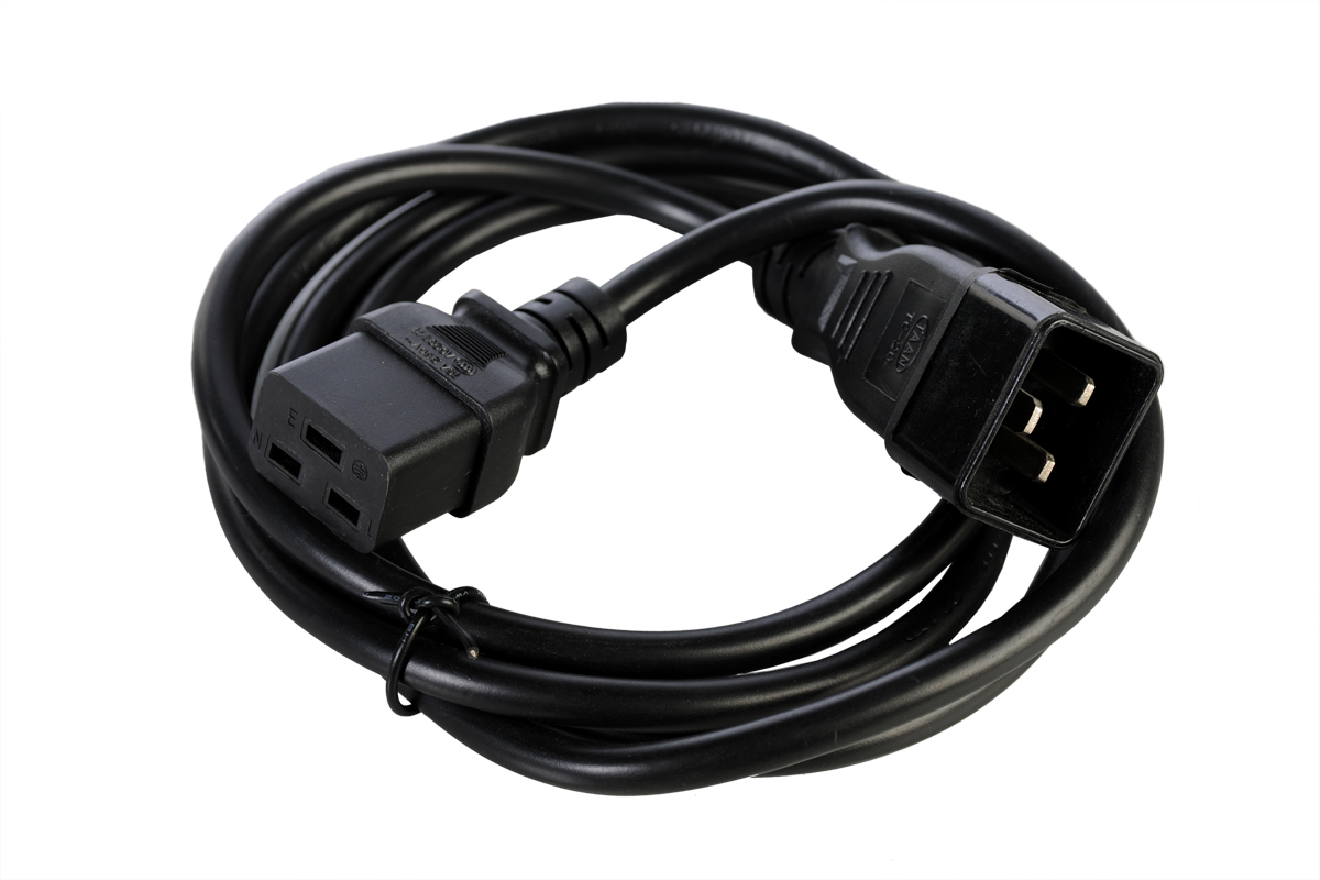 

Кабель питания ЦМО R-16-Cord-C19-C20-3 с заземлением IEC 60320 C19/IEC 60320 C20, 16 А / 250 В (3 × 1,5), длина 3 м, R-16-Cord-C19-C20-3
