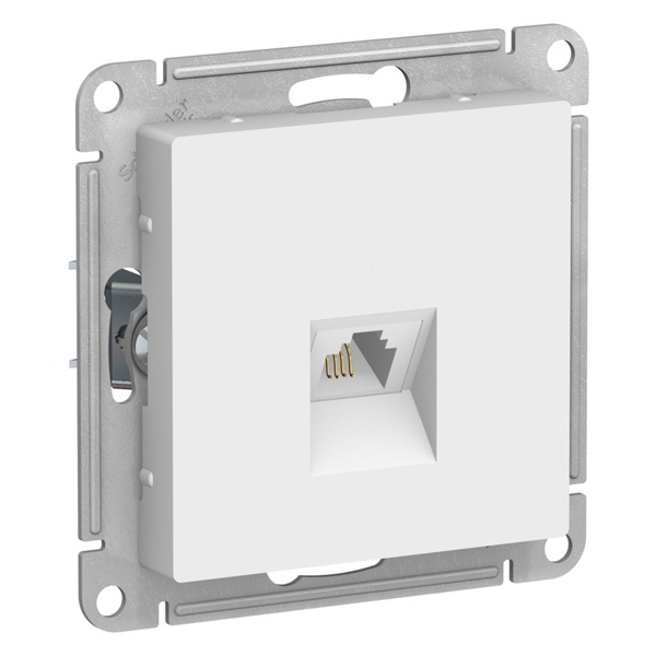 

Розетка компьютерная Systeme Electric ATN001386 AtlasDesign RJ45, кат. 6A, механизм, лотос, ATN001386