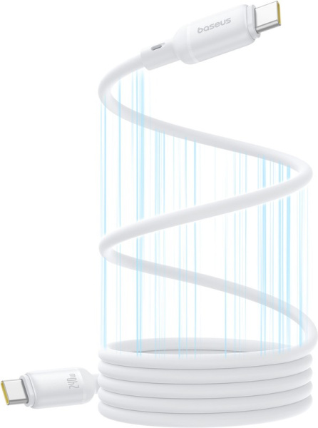 Изображение товара Кабель Baseus PicoGo Magnetic Liquid Charging Data 240W 1м Moon White