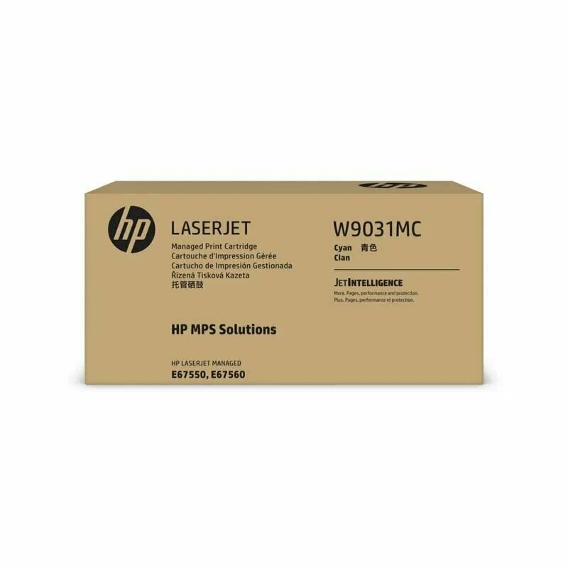 

Тонер-картридж HP W9031MC голубой (28 000 стр ) для HP Color LJ Managed E67550HP, W9031MC