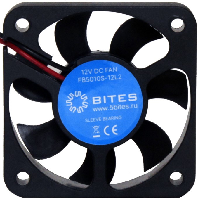 

Вентилятор для корпуса 5bites FB5010S-12L2 50x50x10мм, 4200rpm, 24dBA, 9.01CFM, 2-pin, FB5010S-12L2