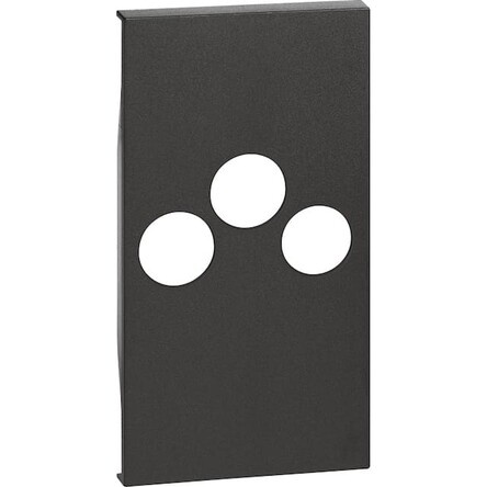 Изображение товара Лицевая панель BTicino KG26M2 для телевизионной розетки 2 модуля черная