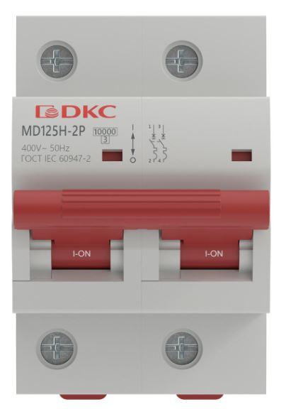 фото Автоматический выключатель модульный DKC MD125H-2PC80 в Санкт-Петербургe