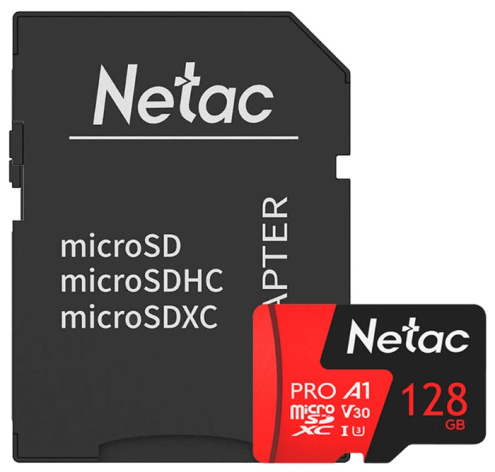 фото Карта памяти MicroSDXC 128GB Netac NT02P500PRO-128G-R в Волгограде
