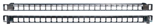 

Патч-панель Hyperline PPBLHD-19-24S-SH-RM модульная 19", 24 порта, Flat Type, 0.5U, для экранированных и неэкранированных модулей KJNE, с задним кабел, PPBLHD-19-24S-SH-RM