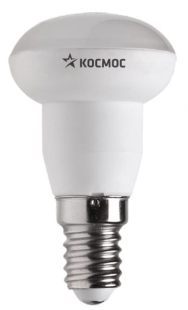 

Лампа светодиодная Космос Lksm_LED4wR39E1445 R39 4Вт 220В E14 4500К, Lksm_LED4wR39E1445