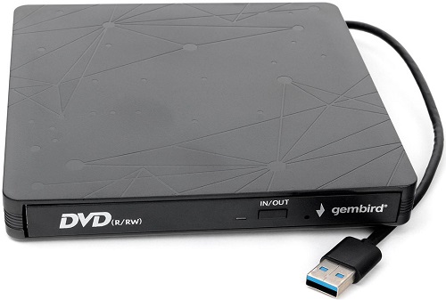 

Привод DVD±RW внешний Gembird DVD-USB-03 USB 3.0, черный, DVD-USB-03
