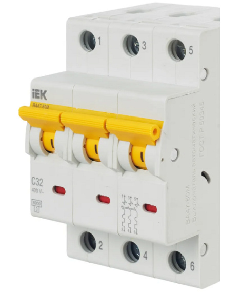 фото Автоматический выключатель модульный IEK MVA31-3-032-C в Красноярске