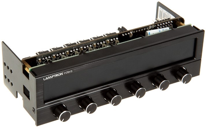 

Панель управления Lamptron FC5 v3 LAMP-FC0053H 30Вт/канал х6, 16 вариантов подсветки, черная, FC5 v3