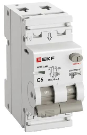 фото Автомат дифференциальный EKF D63N26E6C30 в Челябинске