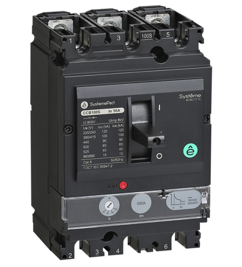 Изображение товара Автоматический выключатель в литом корпусе Systeme Electric SPC100F032L3DF 3Pol