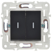 фото Переключатель двухклавишный IEK SK-V22-1-10-K02