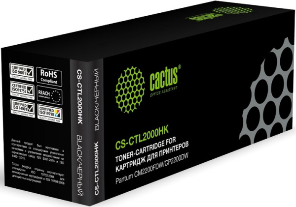 Изображение товара Картридж Cactus CS-CTL2000HK для лазерных принтеров и МФУ черный
