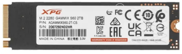 фото Накопитель SSD M.2 2280 ADATA AGAMMIXS60-2T-CS в Волгограде 2000 ГБ