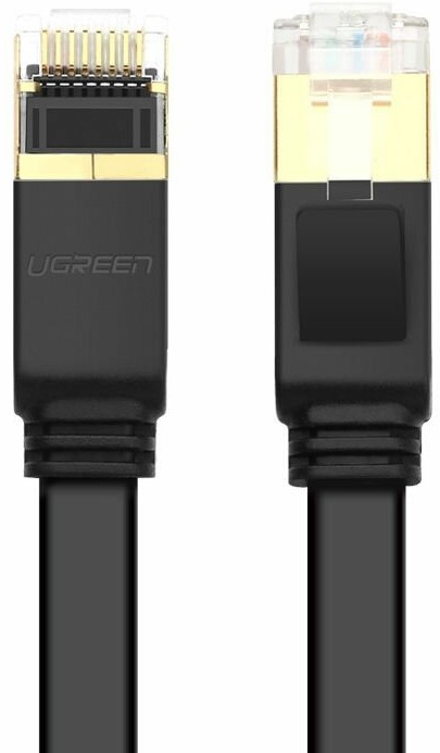 

Кабель патч-корд U/FTP 7 кат. 20м UGREEN NW106 11267_ Lan Cable Flat Design, цвет: черный, NW106