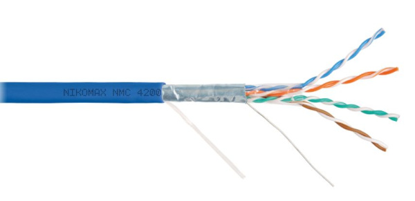 фото Кабель витая пара F/UTP 5e кат. 4 пары NikoMax NMC 4200C-BL в Омске